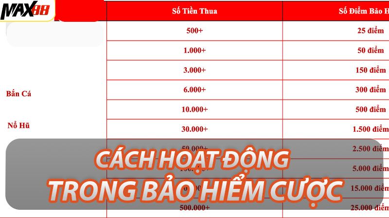 Bảo Hiểm Cược Max88 - Bảo Vệ Tối Đa, Đặt Cược Thắng Lớn 2 Những chính sách và điều kiện về bảo hiểm cá cược